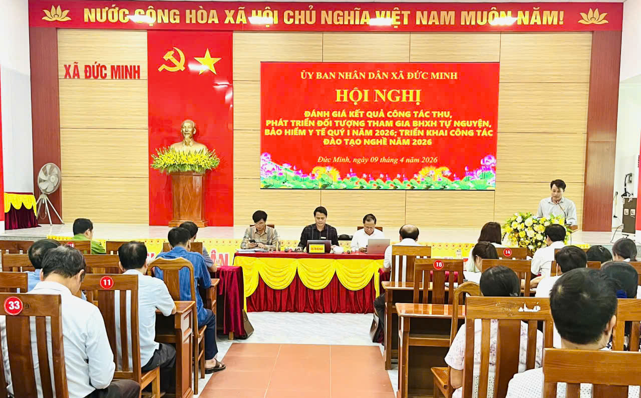 Đức Minh tập trung phát triển BHXH, BHYT gắn với đào tạo nghề và giải quyết việc làm