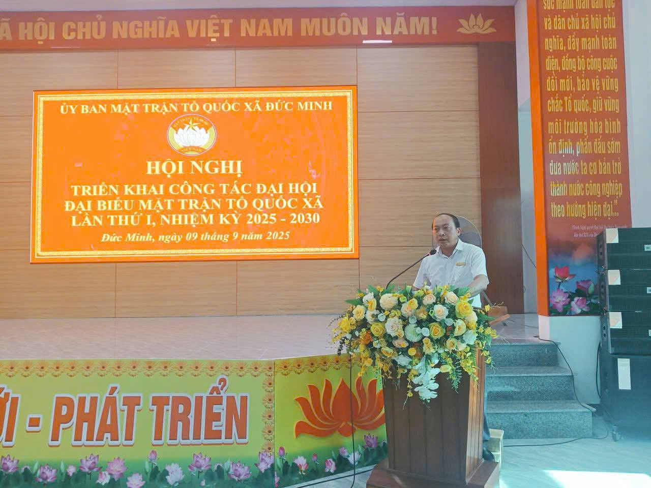 Hội nghị triển khai công tác Đại hội Đại biểu Mặt trận Tổ quốc xã lần thứ I, nhiệm kỳ 2025 - 2030