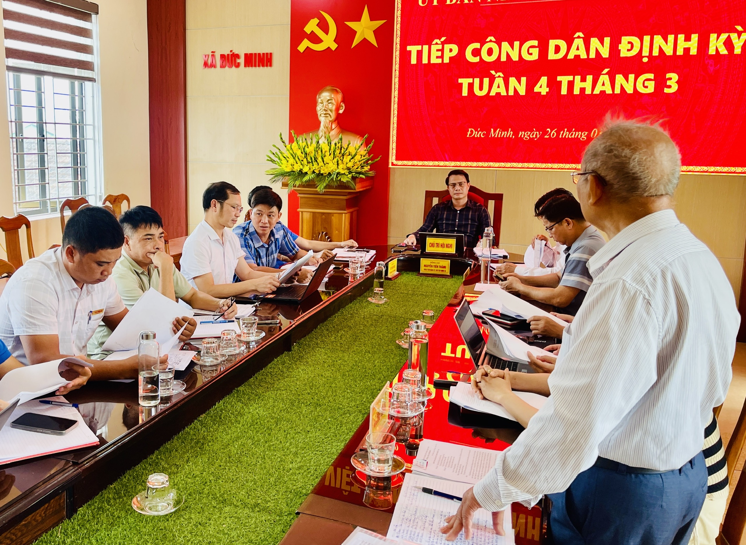  Chủ tịch UBND xã Nguyễn Tiến Thắng tiếp công dân định kỳ tuần 4 tháng 3