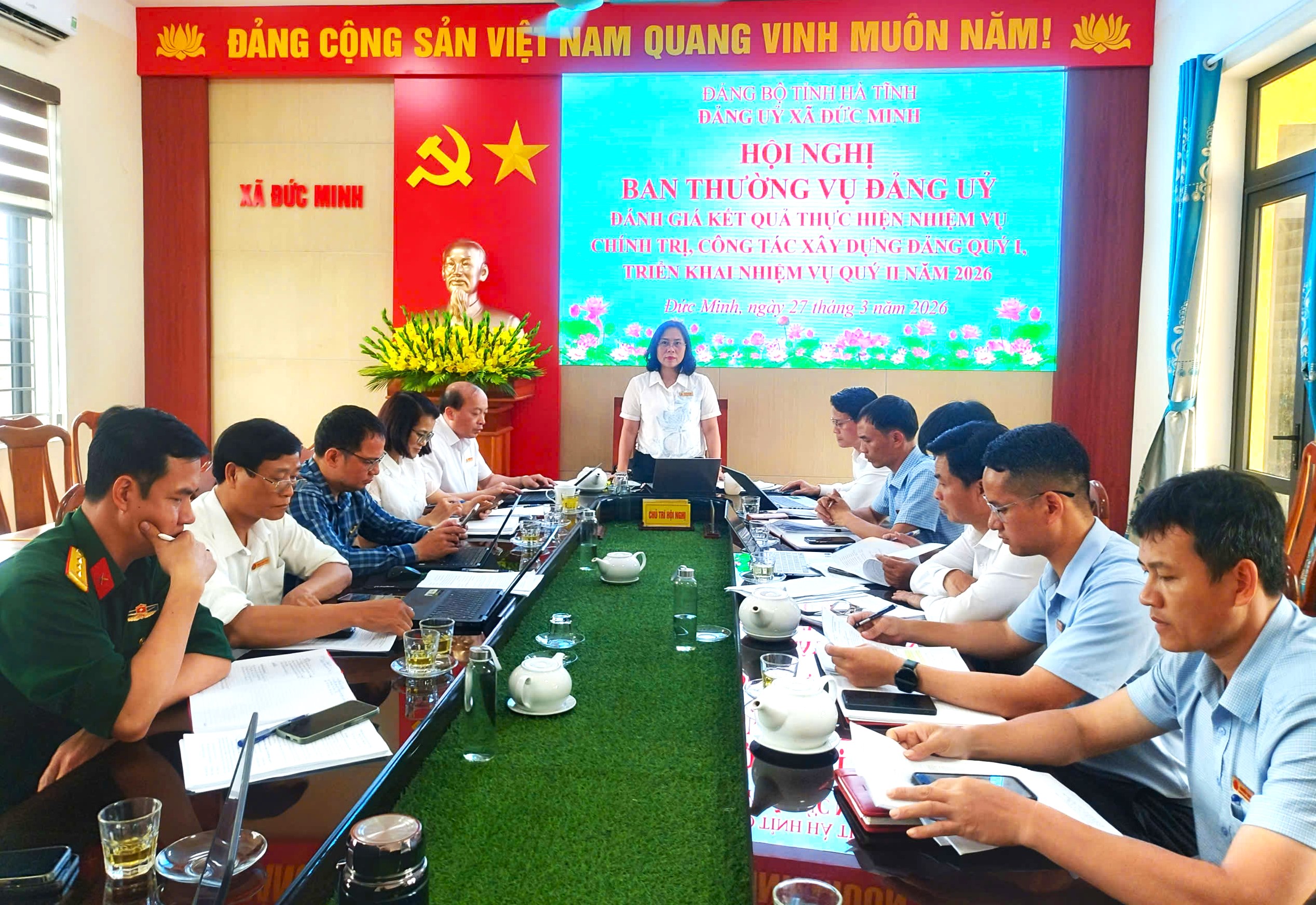 BTV Đảng ủy Đức Minh sơ kết quý I, triển khai nhiệm vụ quý II năm 2026