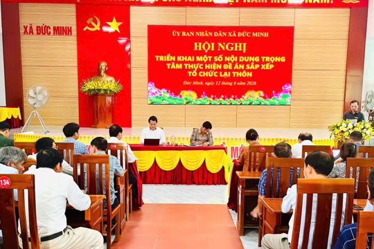 Đức Minh thành lập 8 tổ lấy ý kiến cử tri về Đề án sáp nhập thôn