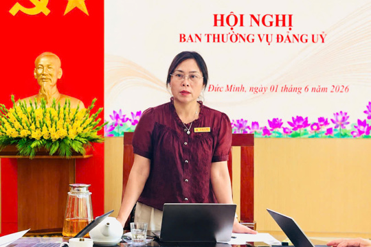 BTV Đảng ủy xã Đức Minh cho ý kiến về phương án sáp nhập thôn và trường học