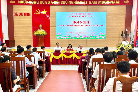 Đảng ủy xã Đức Minh triển khai nhiệm vụ trọng tâm sau sáp nhập thôn