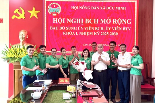 Hội Nông dân xã Đức Minh kiện toàn tổ chức, triển khai nhiệm vụ 3 tháng cuối năm