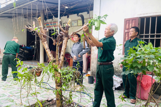 Cựu chiến binh thôn Trường Xuân chung tay giúp đỡ thương binh có hoàn cảnh khó khăn