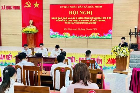 Đức Minh lấy ý kiến cộng đồng dân cư đối với Đồ án Quy hoạch chung xã đến năm 2050