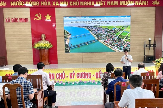 BCH Đảng bộ xã Đức Minh cho ý kiến phương án quy hoạch chung của xã đến năm 2050