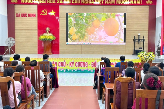 Hội Nông dân Đức Minh tham gia Lễ phát động Phong trào "Nông dân sản xuất an toàn, hữu cơ vì sức khỏe cộng đồng''.