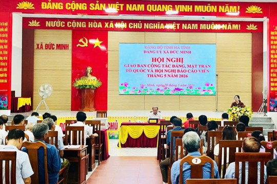 Giao ban công tác Đảng, MTTQ và các tổ chức chính trị xã hội tháng 5 