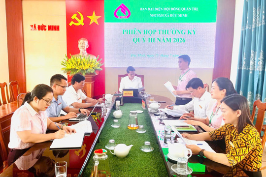 Đức Minh triển khai nhiệm vụ tín dụng chính sách quý III năm 2026
