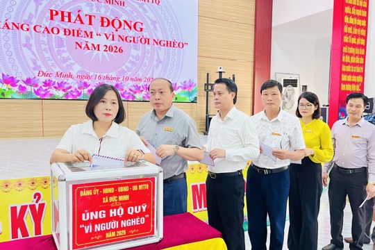 Đức Minh phát động Tháng cao điểm “Vì người nghèo” năm 2026