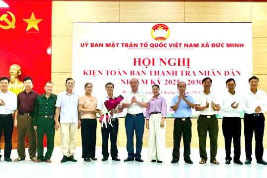 UBMTTQ xã Đức Minh kiện toàn Ban Thanh tra nhân dân