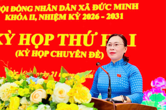 Kỳ họp thứ 2,  HĐND xã Đức Minh khóa II quyết nghị nhiều nội dung quan trọng 