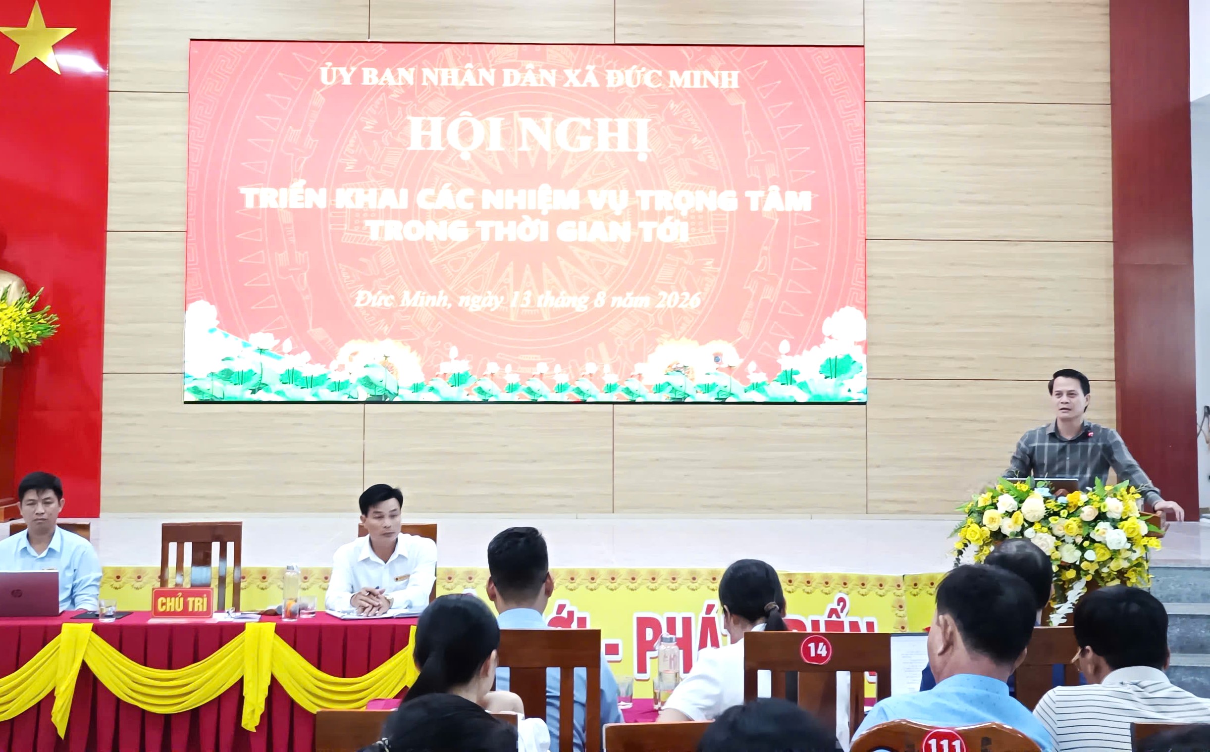 UBND xã Đức Minh triển khai các nhiệm vụ trọng tâm trong thời gian tới.
