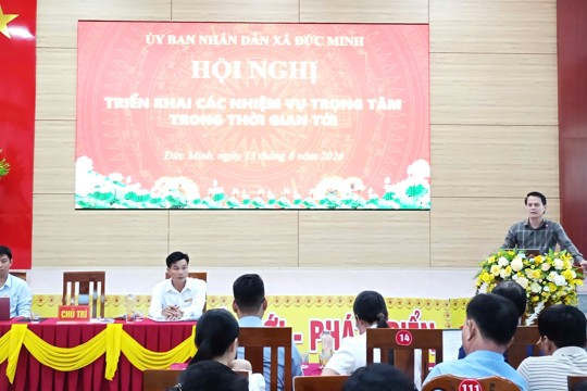 UBND xã Đức Minh triển khai các nhiệm vụ trọng tâm trong thời gian tới.