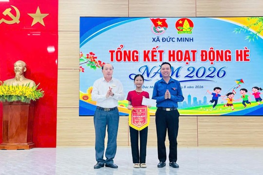 Đoàn xã Đức Minh tổng kết hoạt động Đoàn - Đội hè năm 2026