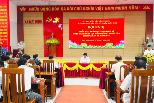 Đức Minh triển khai kế hoạch khám sức khỏe định kỳ, khám sàng lọc miễn phí cho người dân năm 2026