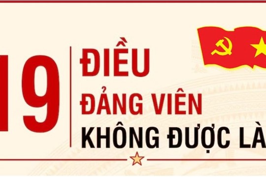 19 Điều đảng viên không được làm