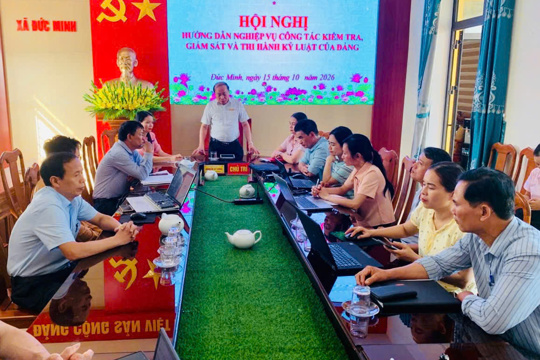 Đức Minh nâng cao nghiệp vụ công tác kiểm tra, giám sát và thi hành kỷ luật Đảng