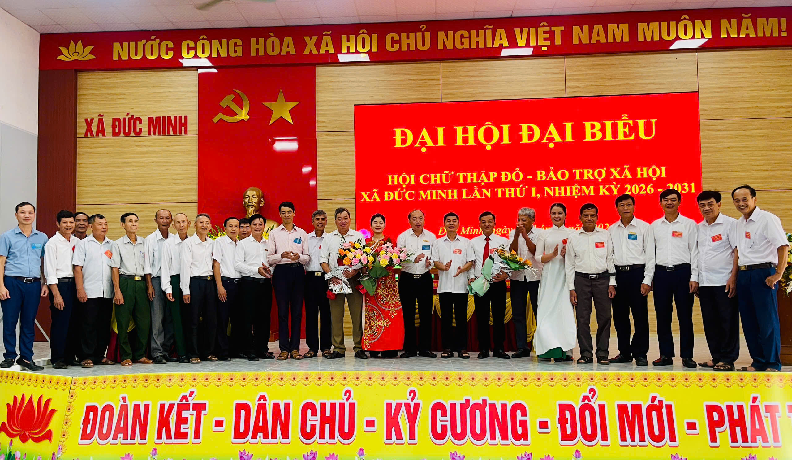 Đại hội Hội Chữ thập đỏ – Bảo trợ xã hội xã Đức Minh: Lan tỏa tinh thần nhân ái