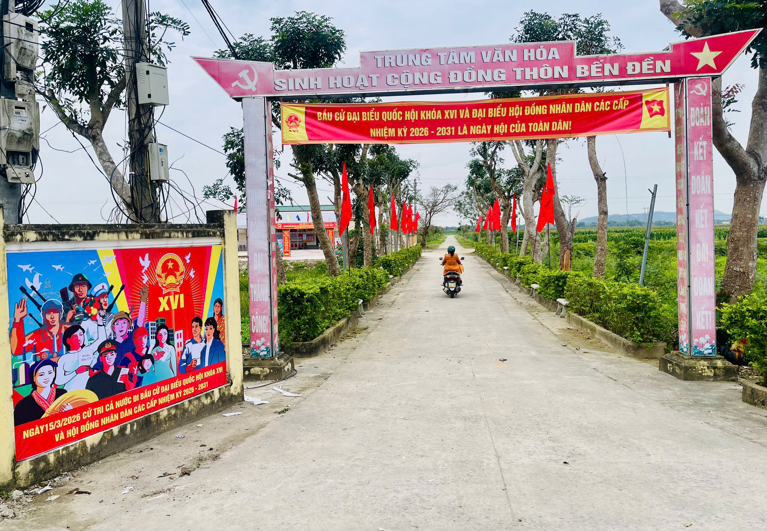 Đức Minh rực rỡ cờ hoa chào đón ngày hội non sông